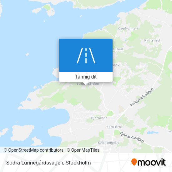 Södra Lunnegårdsvägen karta