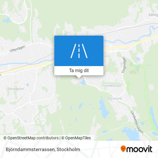 Björndammsterrassen karta