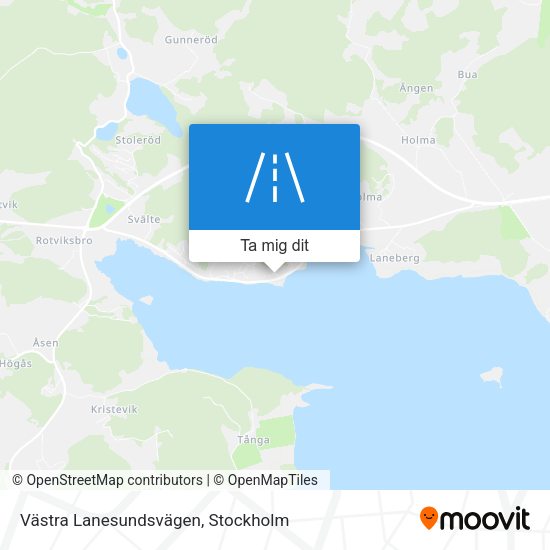 Västra Lanesundsvägen karta