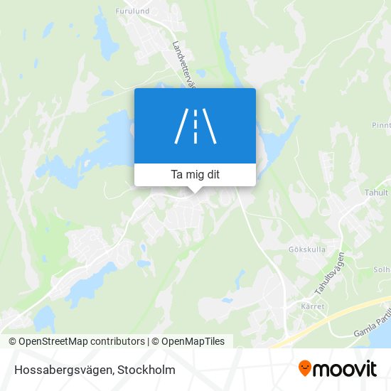 Hossabergsvägen karta