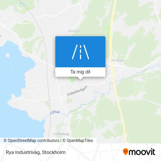 Rya Industriväg karta