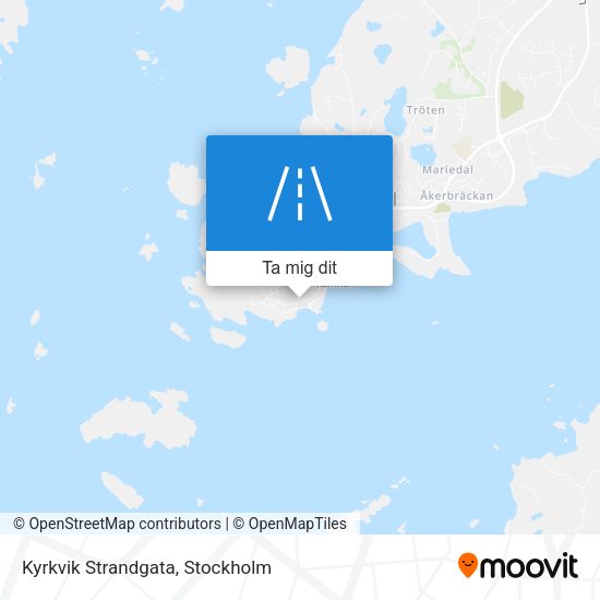 Kyrkvik Strandgata karta