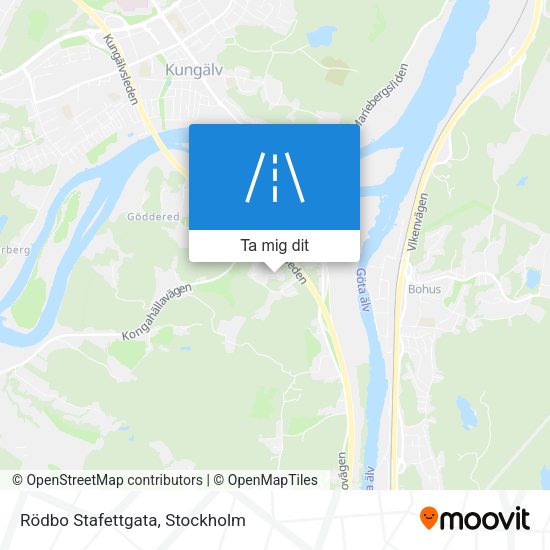 Rödbo Stafettgata karta