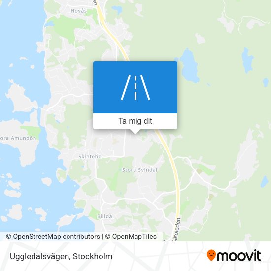 Uggledalsvägen karta