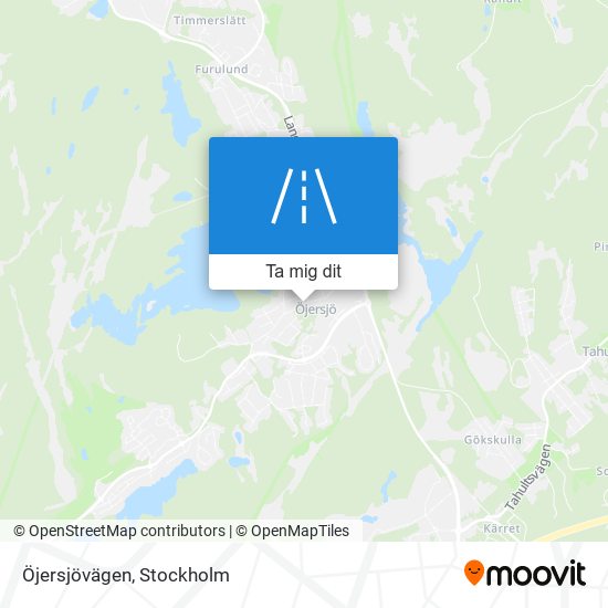 Öjersjövägen karta