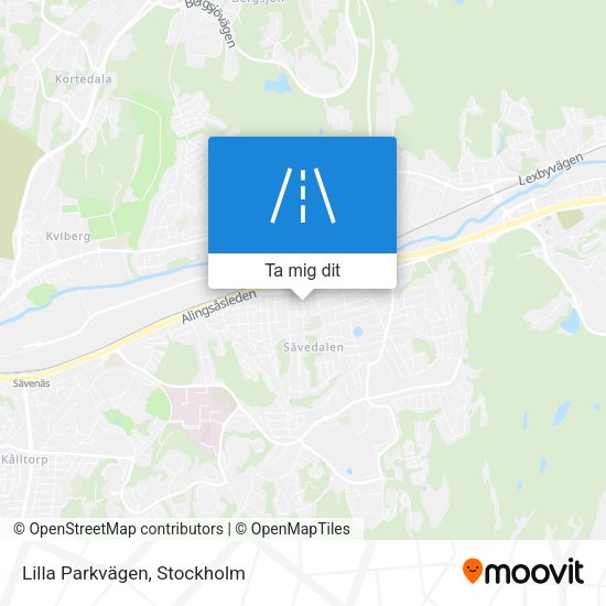 Lilla Parkvägen karta