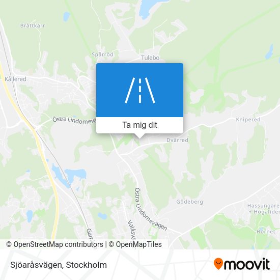 Sjöaråsvägen karta