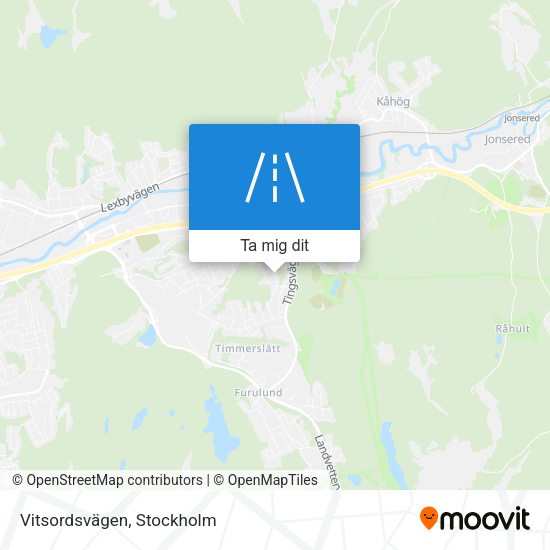 Vitsordsvägen karta