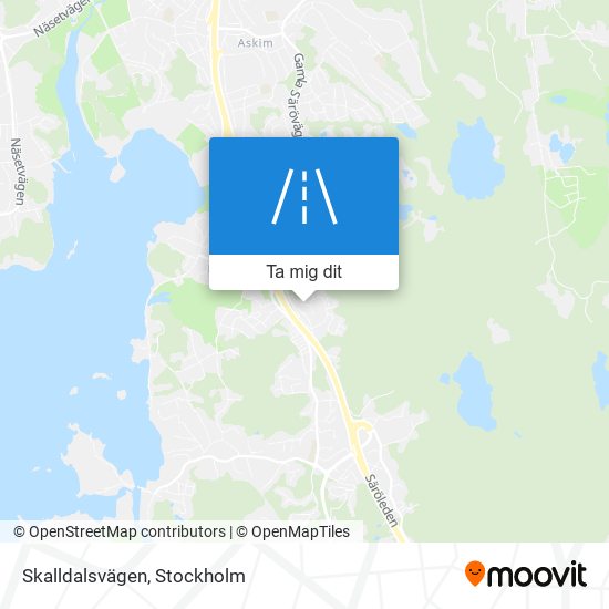 Skalldalsvägen karta