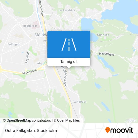 Östra Falkgatan karta
