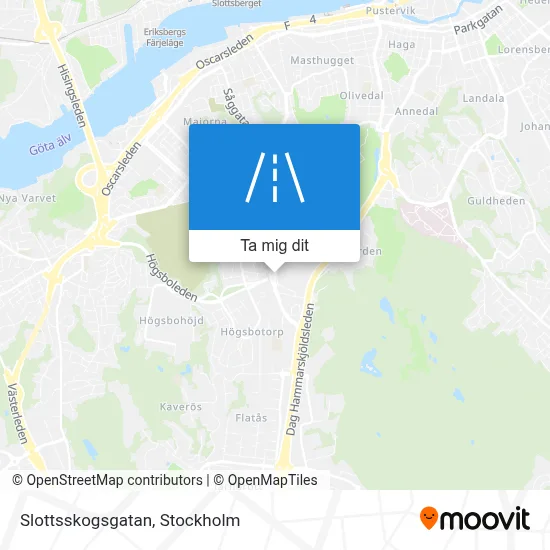 Slottsskogsgatan karta