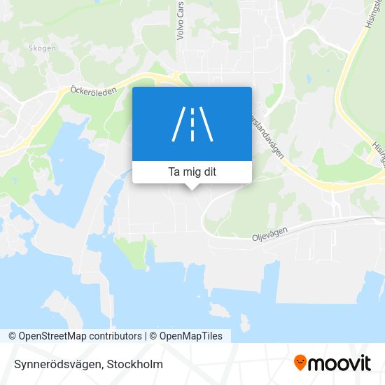Synnerödsvägen karta