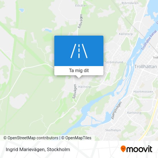 Ingrid Marievägen karta