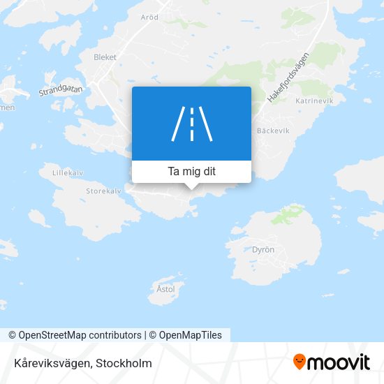 Kåreviksvägen karta