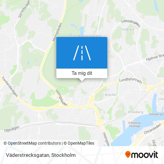 Väderstrecksgatan karta