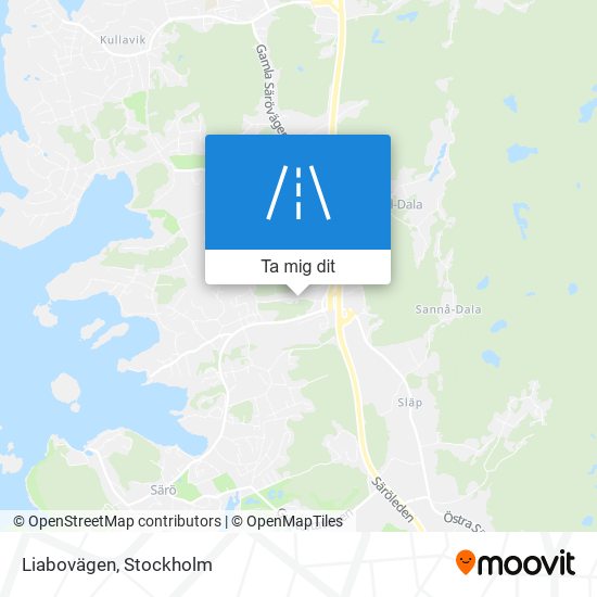 Liabovägen karta