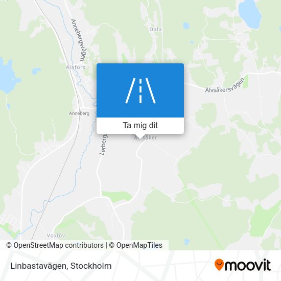 Linbastavägen karta