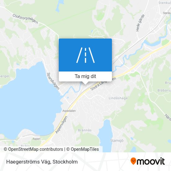 Haegerströms Väg karta