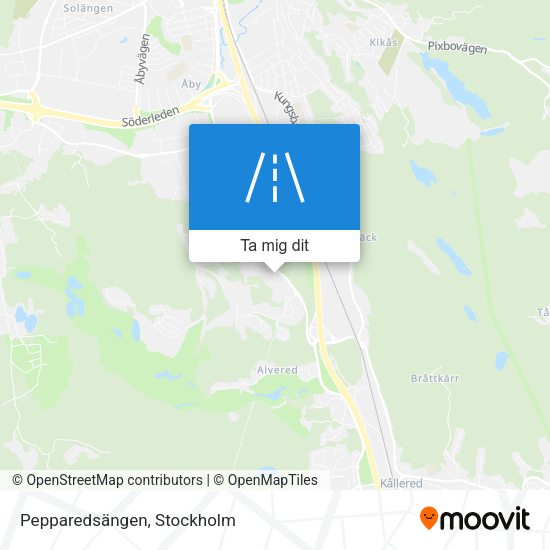Pepparedsängen karta