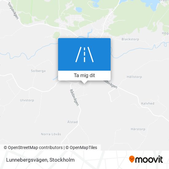 Lunnebergsvägen karta