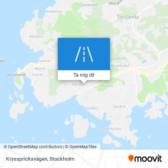 Krysspricksvägen karta