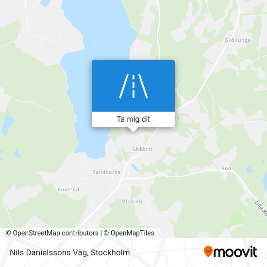 Nils Danielssons Väg karta