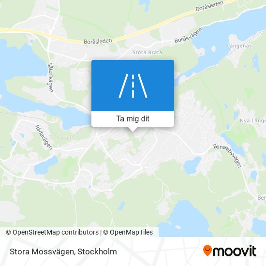 Stora Mossvägen karta