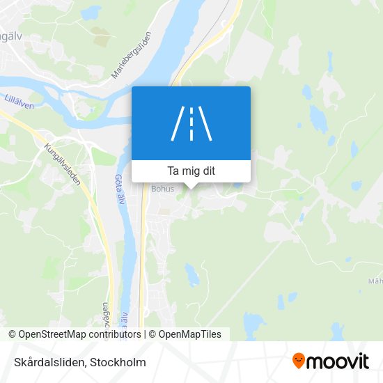 Skårdalsliden karta