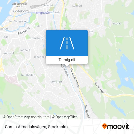 Gamla Almedalsvägen karta