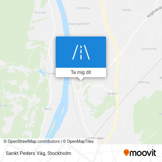 Sankt Peders Väg karta