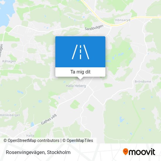 Rosenvingevägen karta