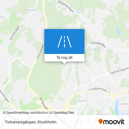 Tiokampsgången karta