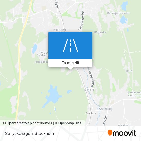 Sollyckevägen karta