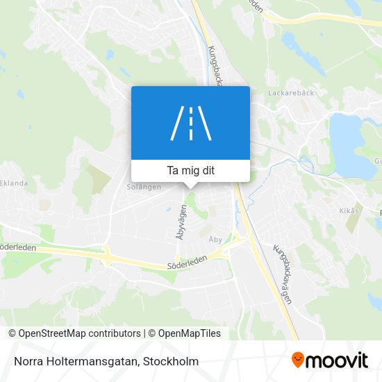 Norra Holtermansgatan karta