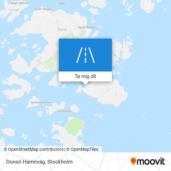 Donsö Hamnväg karta