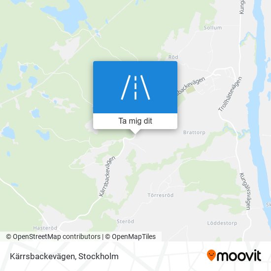 Kärrsbackevägen karta