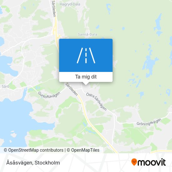 Åsåsvägen karta