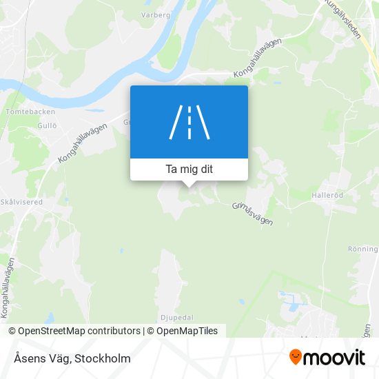 Åsens Väg karta