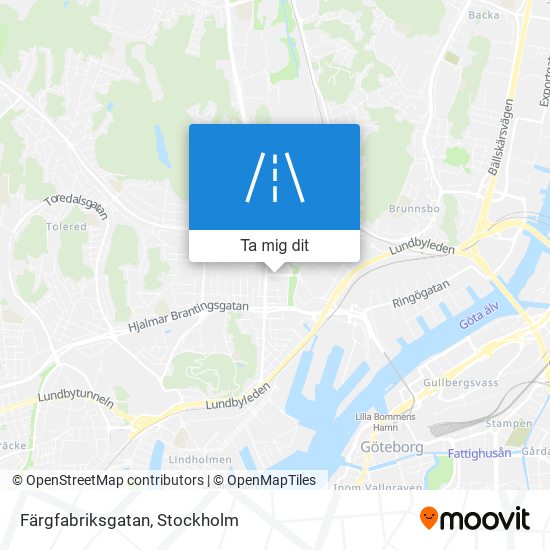 Färgfabriksgatan karta