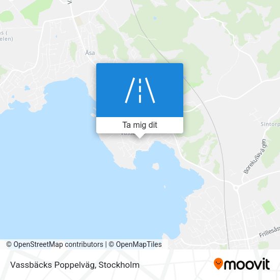 Vassbäcks Poppelväg karta