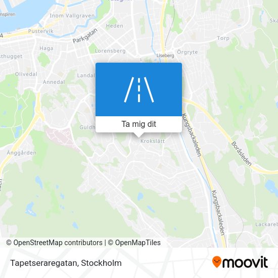 Tapetseraregatan karta