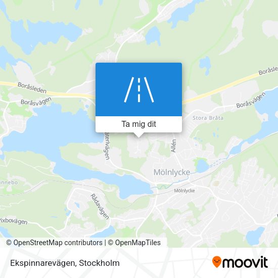 Ekspinnarevägen karta