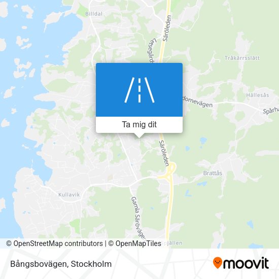 Bångsbovägen karta