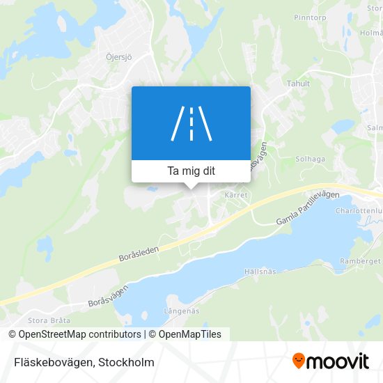 Fläskebovägen karta