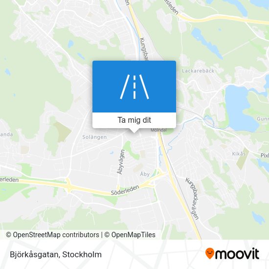 Björkåsgatan karta