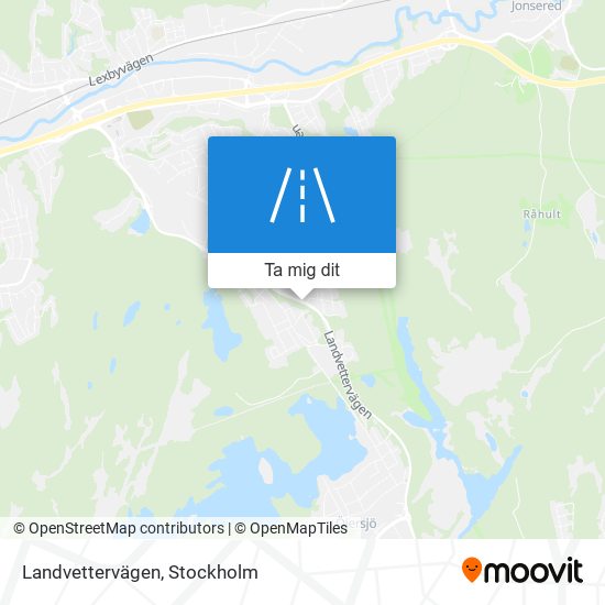 Landvettervägen karta