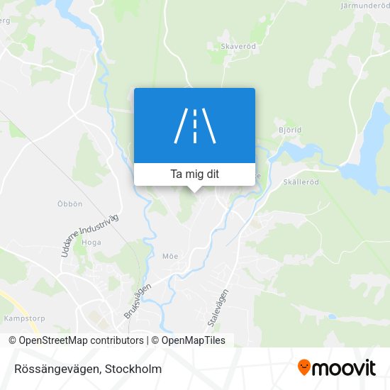 Rössängevägen karta
