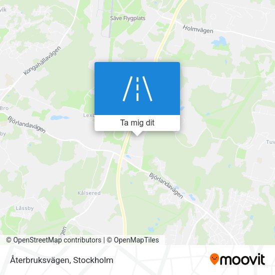 Återbruksvägen karta