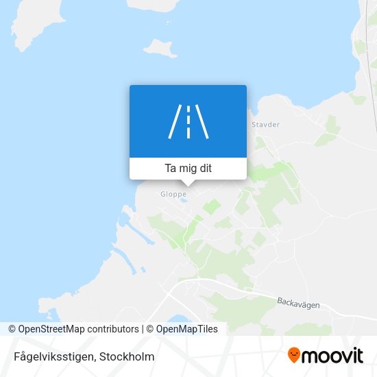 Fågelviksstigen karta