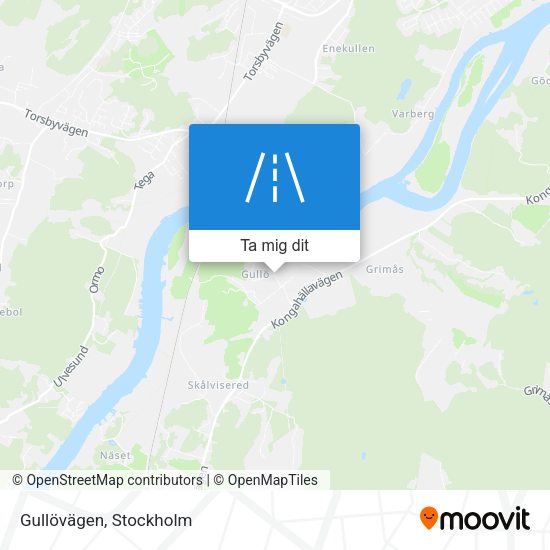 Gullövägen karta